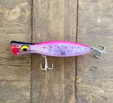 Purple Passion- Mirrored Clear Reflective /v2 Tuna Popper Lure