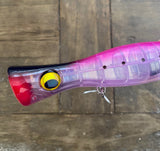 Purple Passion- Mirrored Clear Reflective /v2 Tuna Popper Lure