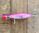 Pink/Purple Passion- Mirrored Clear Reflective /v2 Tuna Popper Lure