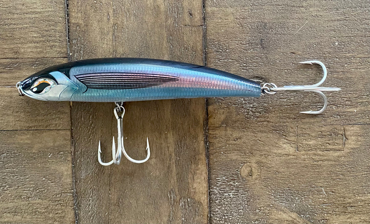 Bad Boyz Series- 6inch Stick-bait 2.2oz -Sinking ,Clear Reflective/ Fl