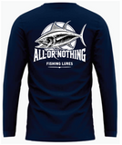 New AON "Blue Fin" -Cotton soft Feel -TEE