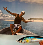 7' Sardine Stick-bait -Floating ,Clear Reflective/ Holographic Flash