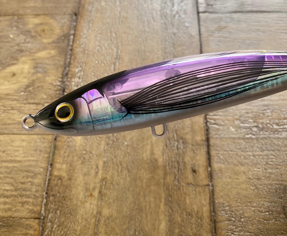 5 3/4 Flying Fish Stick-bait -Sinking ,Clear Reflective/ Holographic F –  All or Nothing .US