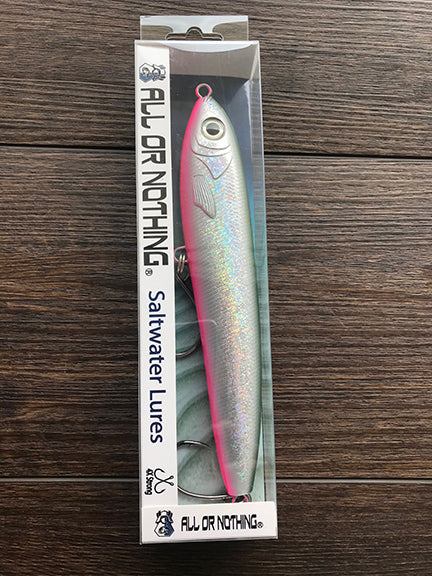 GT Stick bait Lure -Silver Reflective w/ Green Top & Pink Belly GT Sti