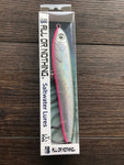 GT Stick bait Lure -Silver Reflective w/ Green Top & Pink Belly GT Stick bait Lure