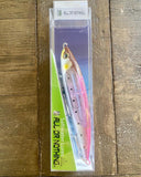 5 3/4 Sardine Pink Stick-bait -Sinking ,Clear Reflective/ Holographic Flash