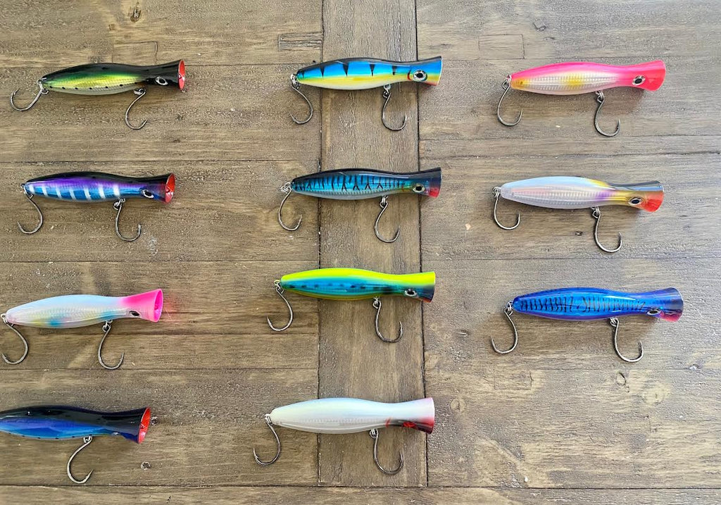 eco popper digital fishing lure Pink-Clear Reflective Tuna Popper Lure – All or Nothing .US