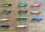 Squid- Yellow Clear Reflective /Tuna Popper Lure