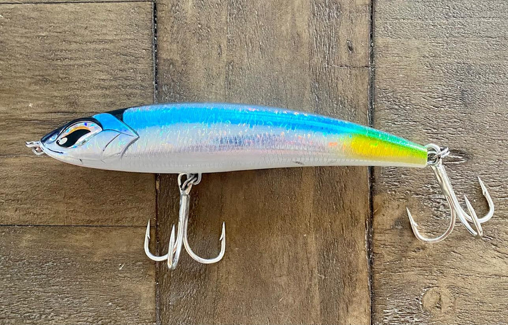 badd boyz fish lure Bad Boyz Series- 6inch Stick-bait 2.2oz -Sinking ,Clear Reflective/ Fl – All or Nothing .US