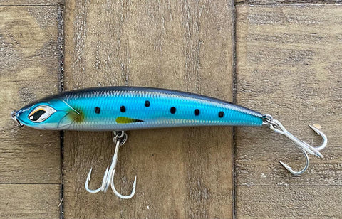 Bad Boyz Series- 6inch Stick-bait 2.2oz -Sinking ,Clear Reflective/ Fl – All or Nothing .US