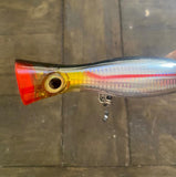 Squid oil slick Clear Reflective V2Tuna Popper Lure