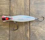 Squid- Yellow Clear Reflective /Tuna Popper Lure