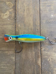 Mahi -Yellow/Teal /Blk Clear Reflective Tuna Popper Lure