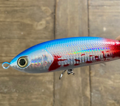 bleeding bait fish lures 5 3/4' Chrome Blue Blood Floating-Stick-bait ,Chrome Reflective (Copy) – All or Nothing .US