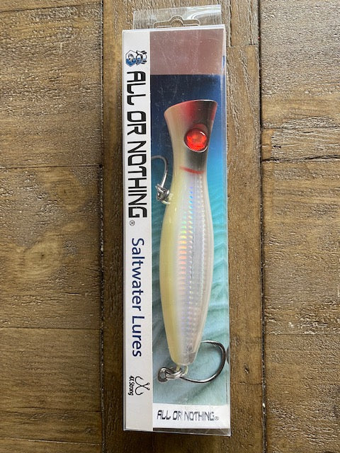 Yellow Clear Reflective/Tuna Popper Lure – All or Nothing .US