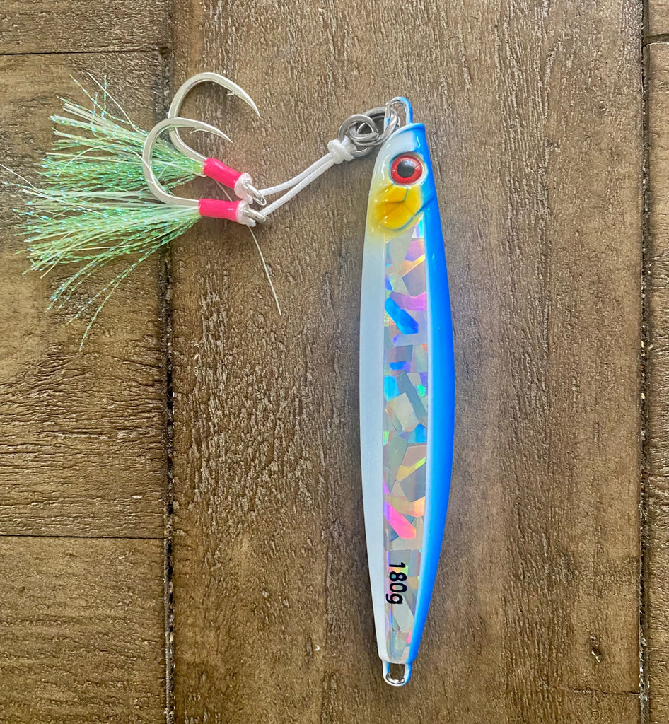 Sardine Torpedo Jig for Tuna/ Glow-180gms/6oz Vertical/Casting-Saltwat – All or Nothing .US