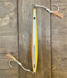 Alligator Jig -Glow 300gms RIGGED  - Vertical Jig/Knife Jig-Salt water