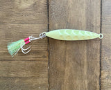 Submarine water Flutter Jig for Tuna/ Glow-150gms/5oz  Vertical/Slow pitch-Saltwater Jigs