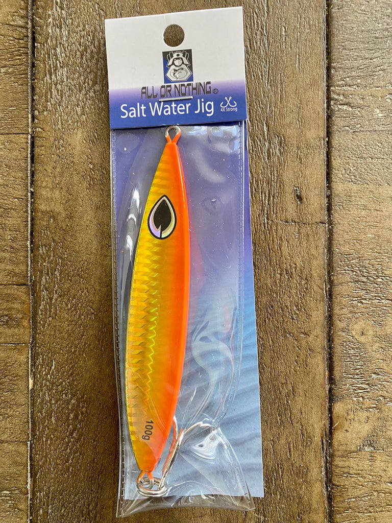 Fast Pitch Flutter Cast Jig -100gms/3.5 oz 170gm/6oz Vertical/Casting- –  All or Nothing .US