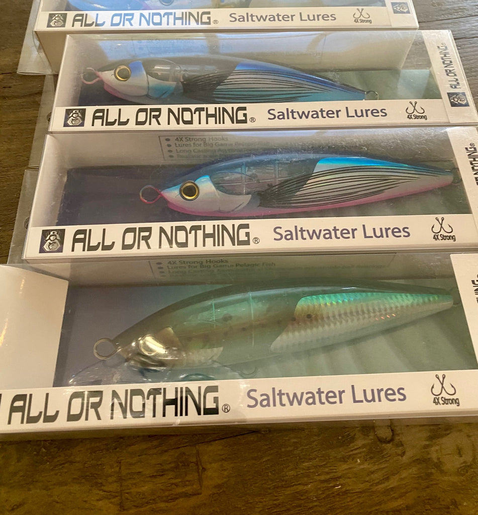 clear hooks fishing BIG EYE 7' /3.2oz Stick-bait -Floating , Clear Reflective/ Mirrored Fl – All or Nothing .US