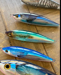 BIG EYE 8' /4.8oz Stick-bait -Floating ,Clear Reflective/ Holographic Flash