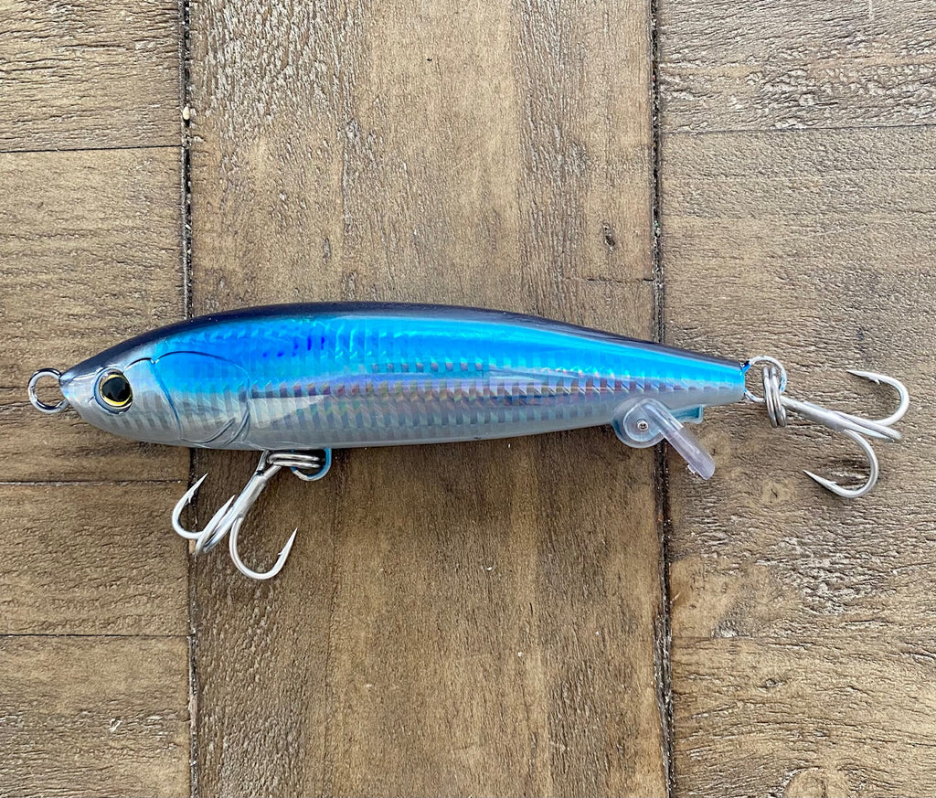 Big Eye 5 3/4 Stick-bait 3.25oz -Sinking ,Clear Reflective/ Flash – All or Nothing .US