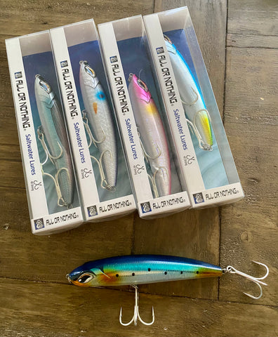 badd boyz fishing lures Bad Boyz Series- 6inch Stick-bait 2.2oz -Sinking ,Clear Reflective/ Fl – All or Nothing .US