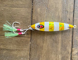 Ridgeback Slow Pitch Flutter Glow Jig 4 1/2 inch-150gms Drop it/Cast it-Salt water Jigs