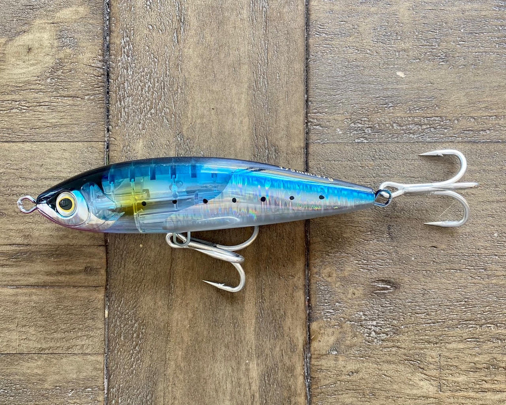 7' Sardine Stick-bait -Floating ,Clear Reflective/ Holographic Flash – All  or Nothing .US