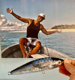 7' Flying Fish Floating-Stick-bait ,Clear Reflective/ Holographic Flash