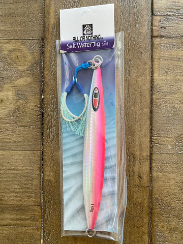 Tuna Fluttering Jig 180gms/6oz RIGGED -Salt water – All or Nothing .US