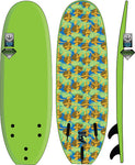 Apple Green Hula Girls 58" Soft Surfboard